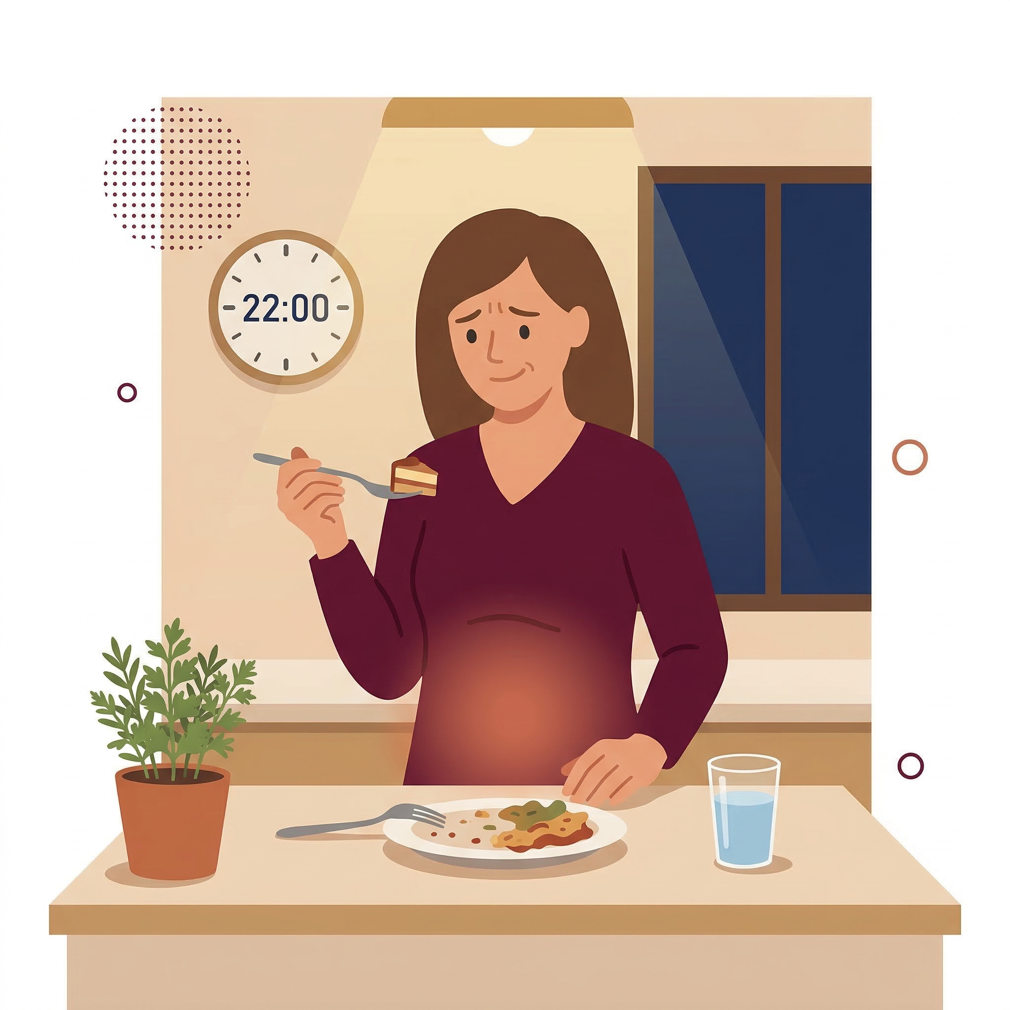 Spätes Essen stört den Schlaf